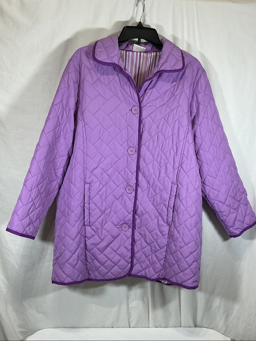 Quilted Lavender Women's Coat
